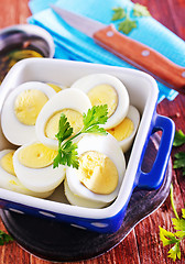 Image showing boiled eggs