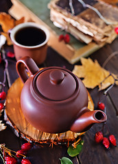 Image showing fresh tea in teapot