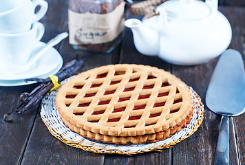Image showing Homemade cherry pie 