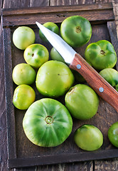 Image showing green tomato