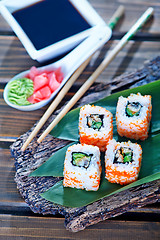 Image showing sushi