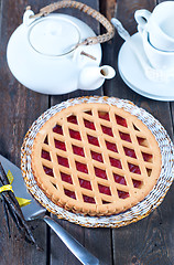 Image showing Homemade cherry pie 