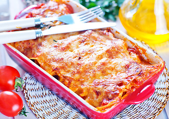 Image showing lasagna