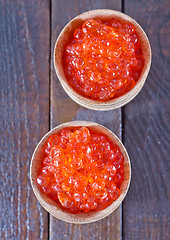 Image showing red salmon caviar