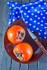 Image showing Ripe persimmons 