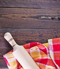 Image showing wooden rolling pin