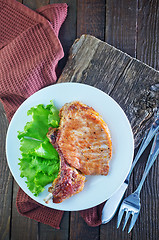 Image showing fried steak