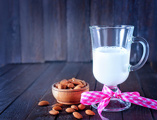 Image showing almond milk