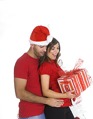 Image showing Happy Christmas couple