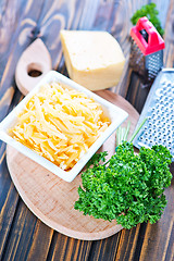 Image showing grated cheese