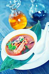 Image showing fresh asian soup