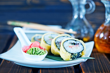 Image showing sushi