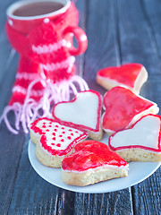 Image showing cookies and cocoa drink