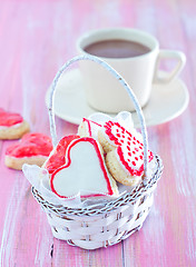 Image showing cookies and cocoa drink