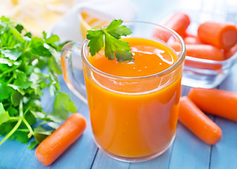 Image showing carrot juice