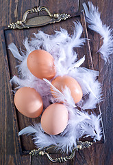 Image showing raw eggs