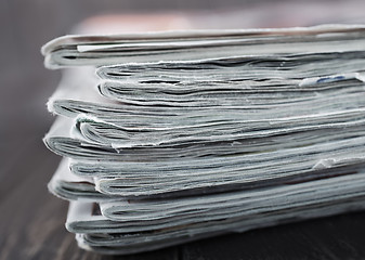 Image showing stack of magazines