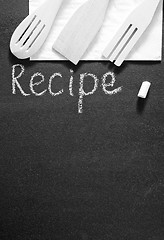 Image showing black board for recipe