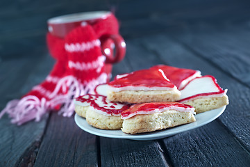 Image showing cookies and cocoa in cup