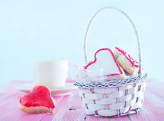 Image showing cookies and cocoa drink