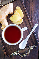 Image showing tea with ginger
