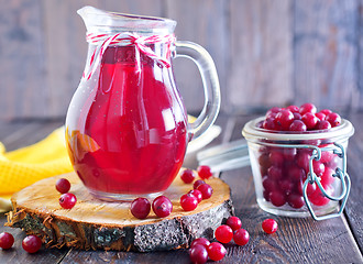 Image showing cranberry juice