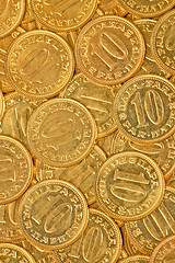 Image showing Coins close up