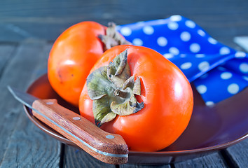 Image showing Ripe persimmons 