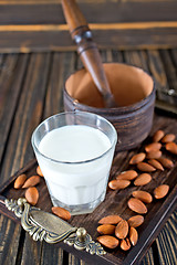 Image showing almond milk