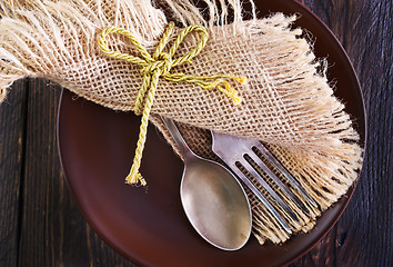 Image showing Vintage silverware