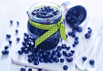 Image showing blueberry jam