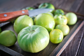 Image showing green tomato