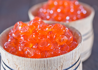 Image showing red salmon caviar