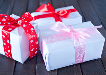 Image showing boxes for present