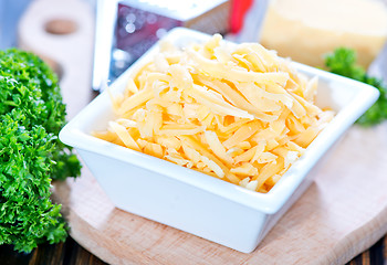 Image showing grated cheese