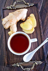 Image showing tea with ginger