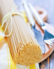 Image showing raw spaghetti