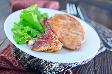 Image showing fried steak