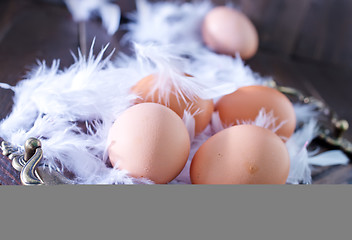 Image showing raw eggs