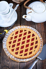 Image showing Homemade cherry pie 