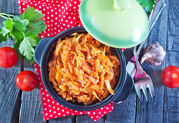 Image showing braised cabbage