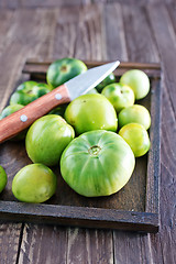 Image showing green tomato