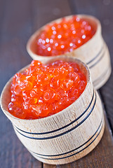Image showing red salmon caviar