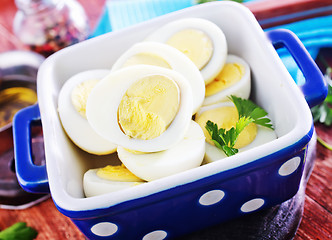 Image showing boiled eggs