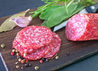 Image showing salami