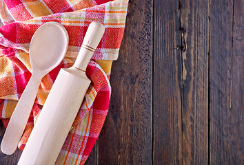 Image showing wooden rolling pin