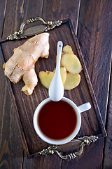 Image showing tea with ginger