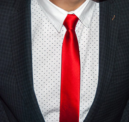 Image showing red tie