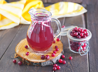 Image showing cranberry juice