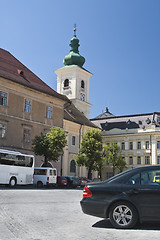 Image showing Roman-Catholic Church tower-Sibiu